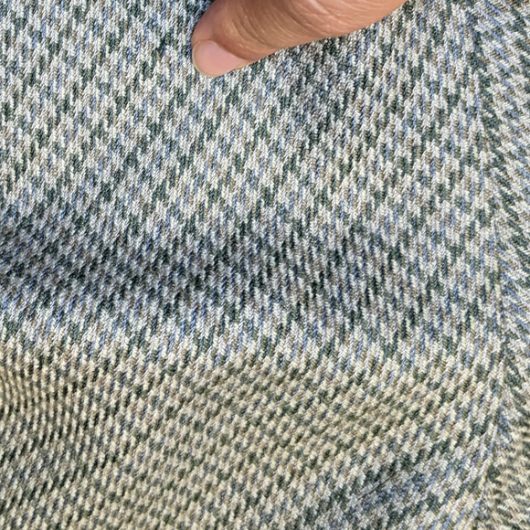 60s-inspired Retro Houndstooth Plaid Grey Long Sleeve Dress Silk/Wool L/XL - Picture 16 of 16